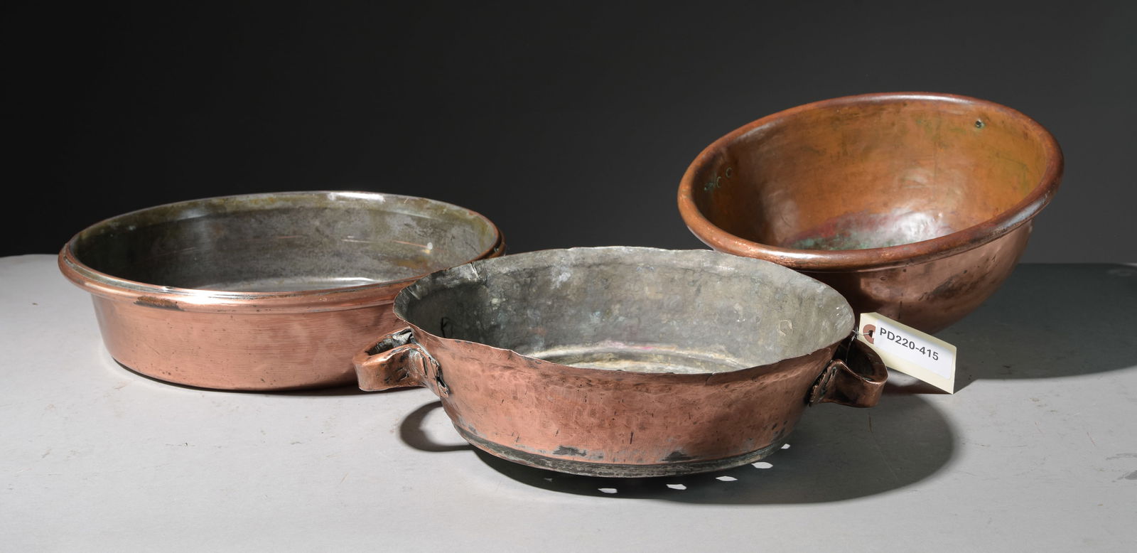 French Copper Sieve, Mayonnaise Bowl & Pan (1 of 3)