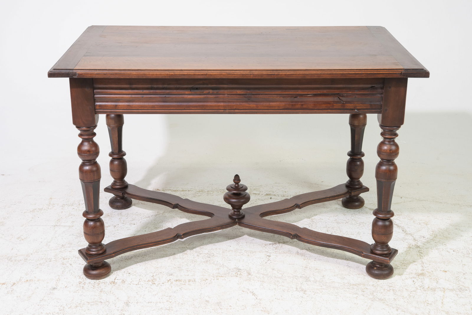 French Henri II Style Walnut Writing Table (1 of 5)