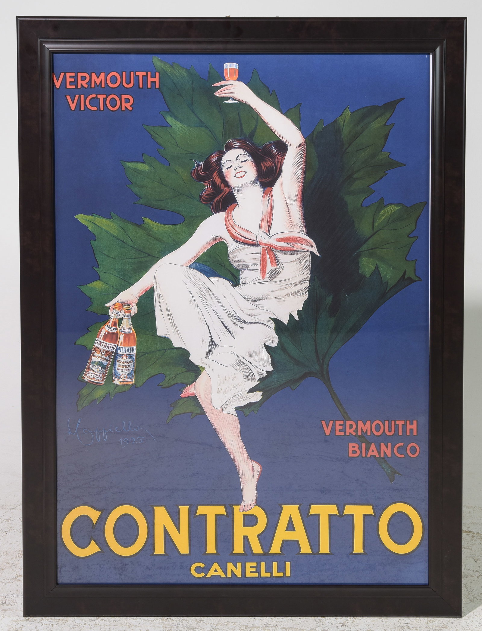 Framed "Contratto Vermouth Blaco" Poster (1 of 3)