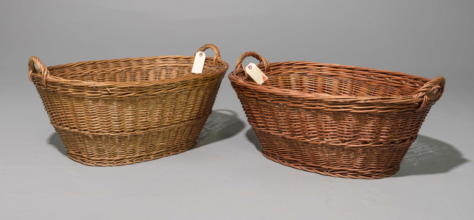 Two English Wicker Market Baskets #1 (1 of 5)