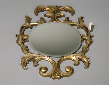 Italian Rococo Style Framed Beveled Mirror #2