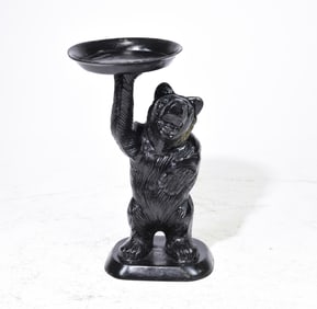Cast Metal Painted Bear "Tray" Table