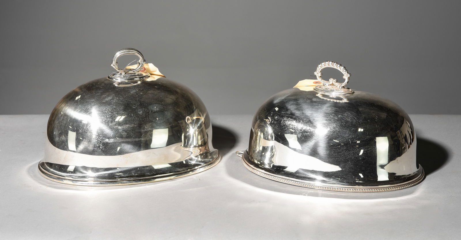 2 English Silverplate Meat Domes (1 of 4)