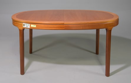 Oval Mid Century Modern Teak Dining Table By Nathan