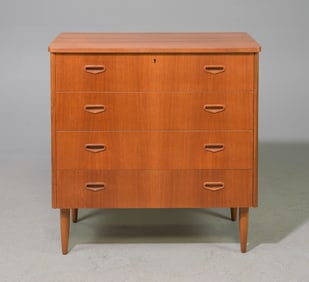 Scandinavian Mid Century Modern 4 Drawer Chest #1