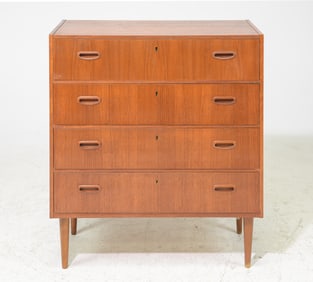 Scandinavian Mid Century Modern 4 Drawer Chest #3