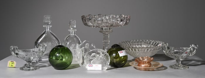 12pcs Assorted English Glassware