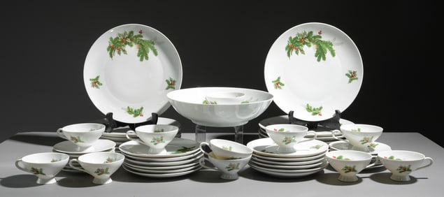 47pcs German Bavaria Christmas Holly China