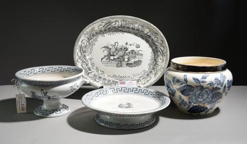 4pcs Platter, Tureen, Cake Stand, Etc.