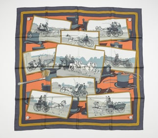 Hermes Horse & Carriage Scarf
