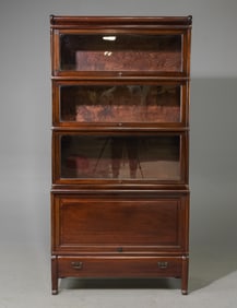 British Mahogany Lawyers / Barristers Bookcase c.1920's