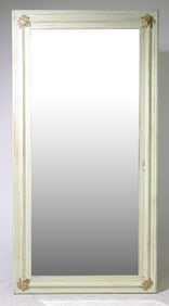 Mint Green Painted Beveled Large Mirror