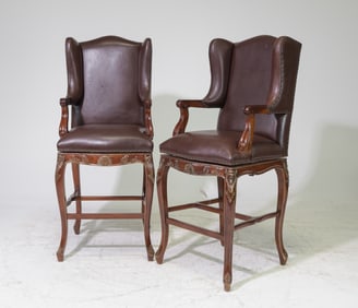 Two Habersham / Continental Style Bar Stools