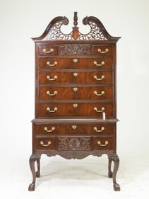 Heritage Furniture Mahogany Ball & Claw Chest on Chest