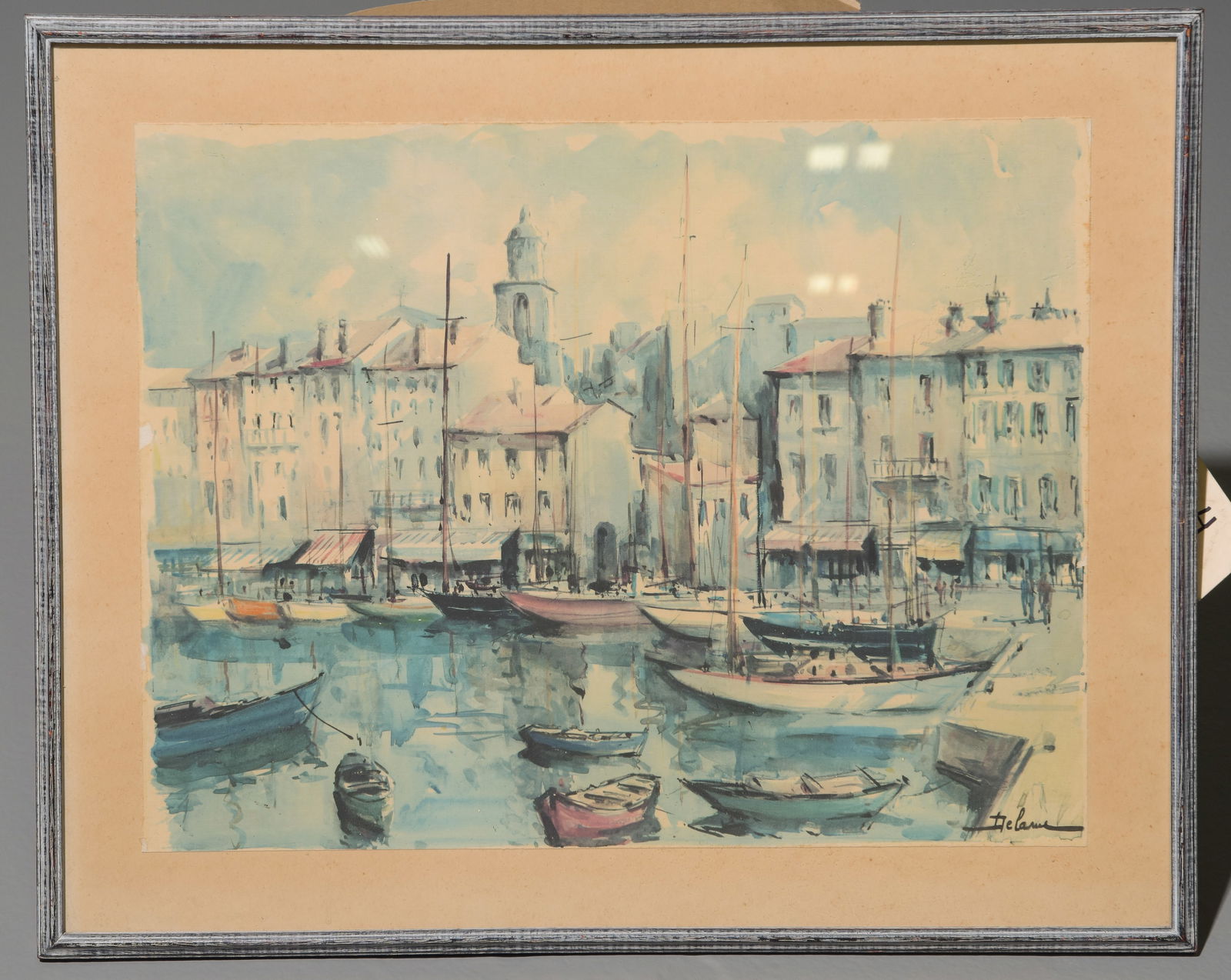 Framed Ships at Dock Art (1 of 3)