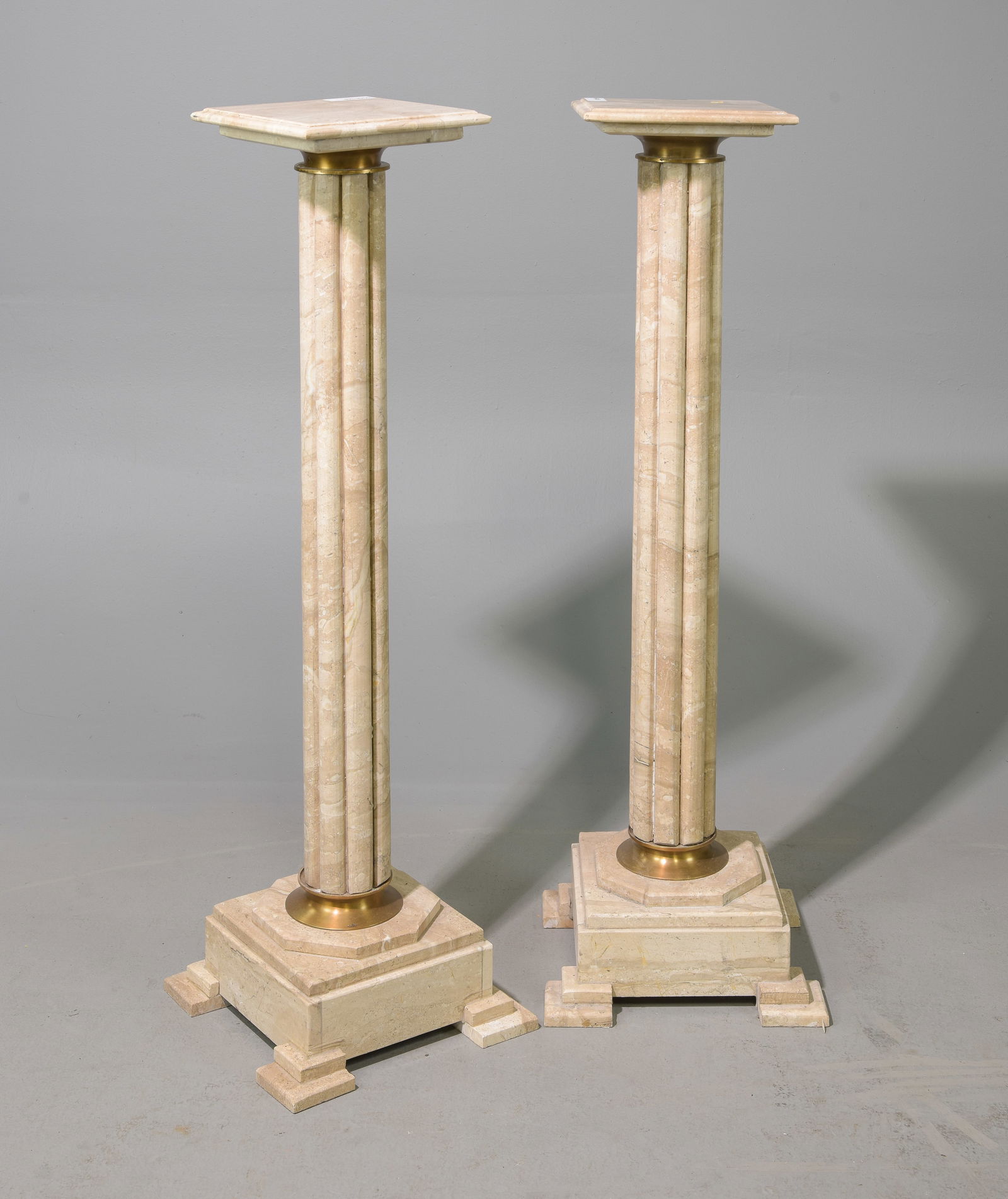 Pair of Empire Style Marble Pedestals (1 of 5)