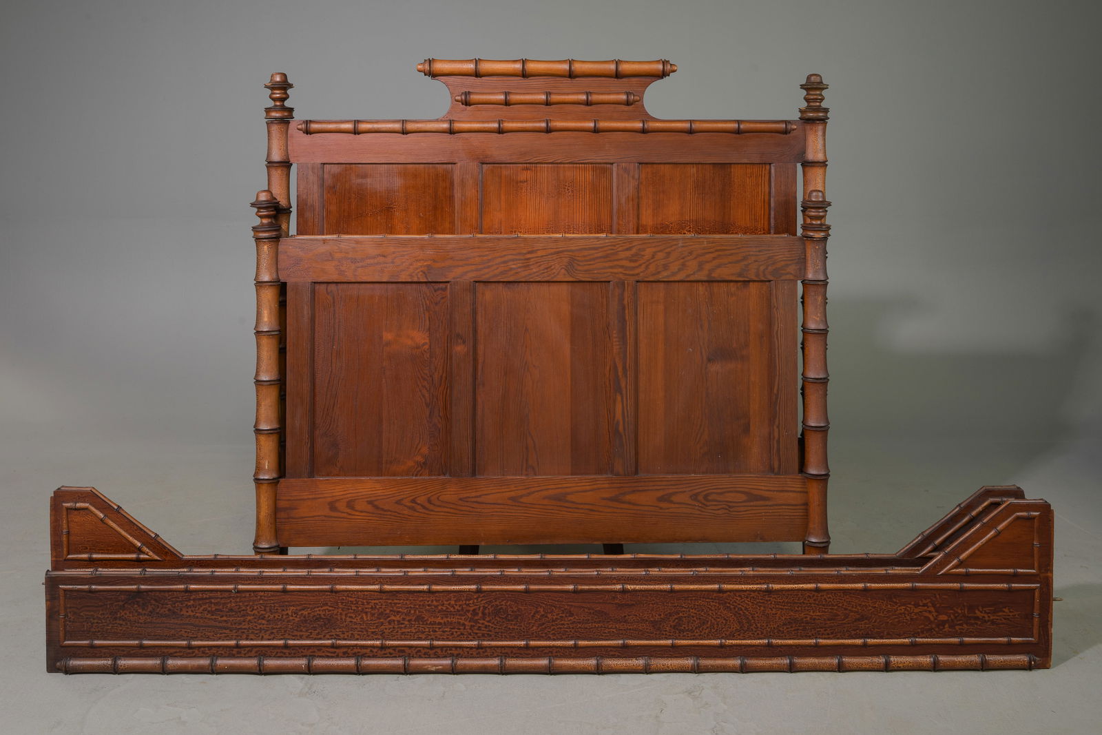 Faux Bamboo Bed with Rails (1 of 7)