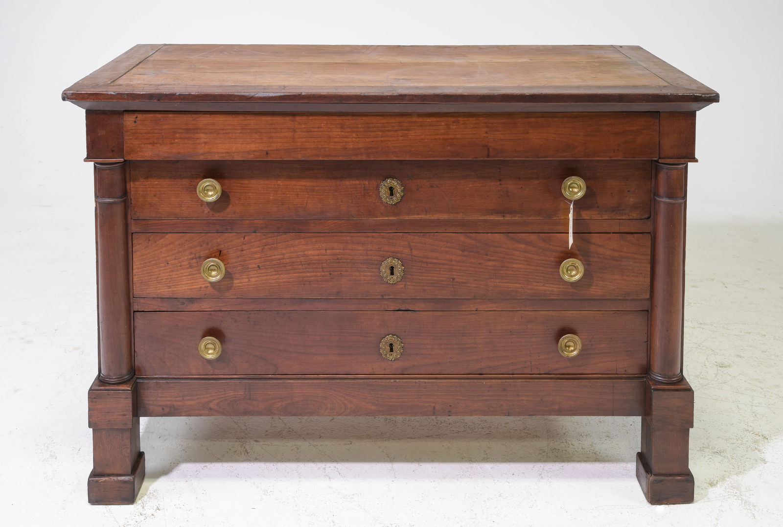 French Empire Style Walnut Chest c.1920's (1 of 7)