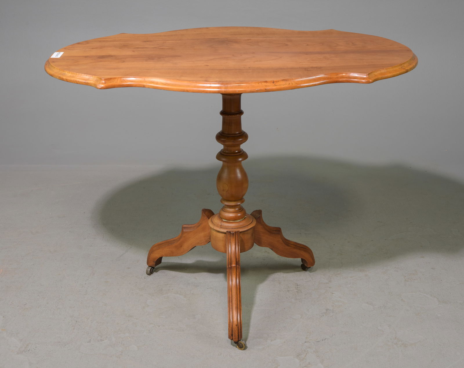 French Walnut Pedestal Base Table (1 of 5)