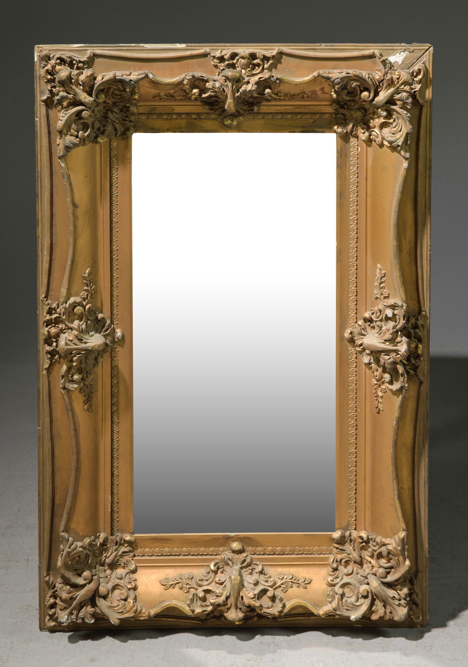 French Louis XV Style Gold Framed Mirror (1 of 4)