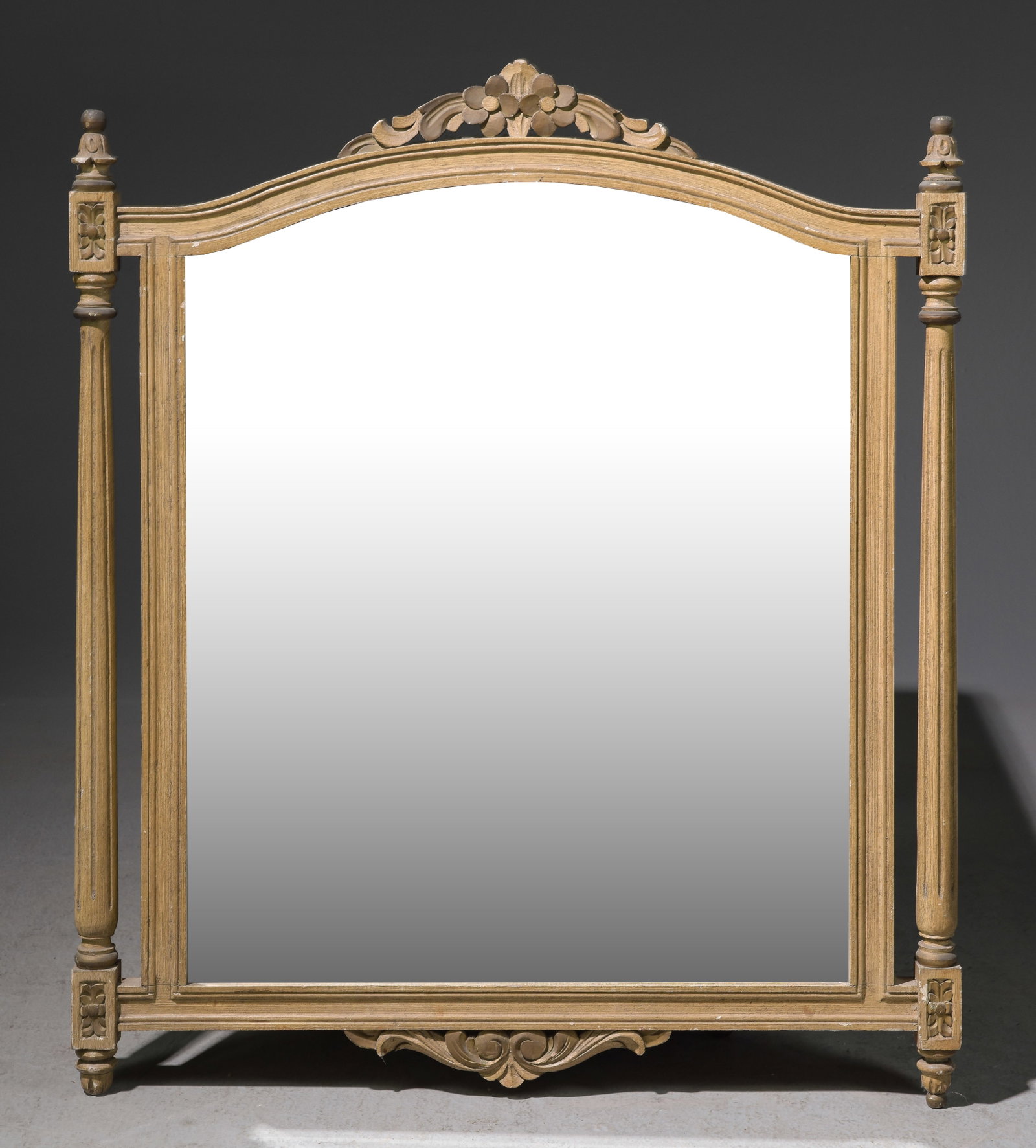 Argentinian Painted Framed Mirror: Argentinian Painted Framed Mirror - 32 in tall x 27 x 1.5