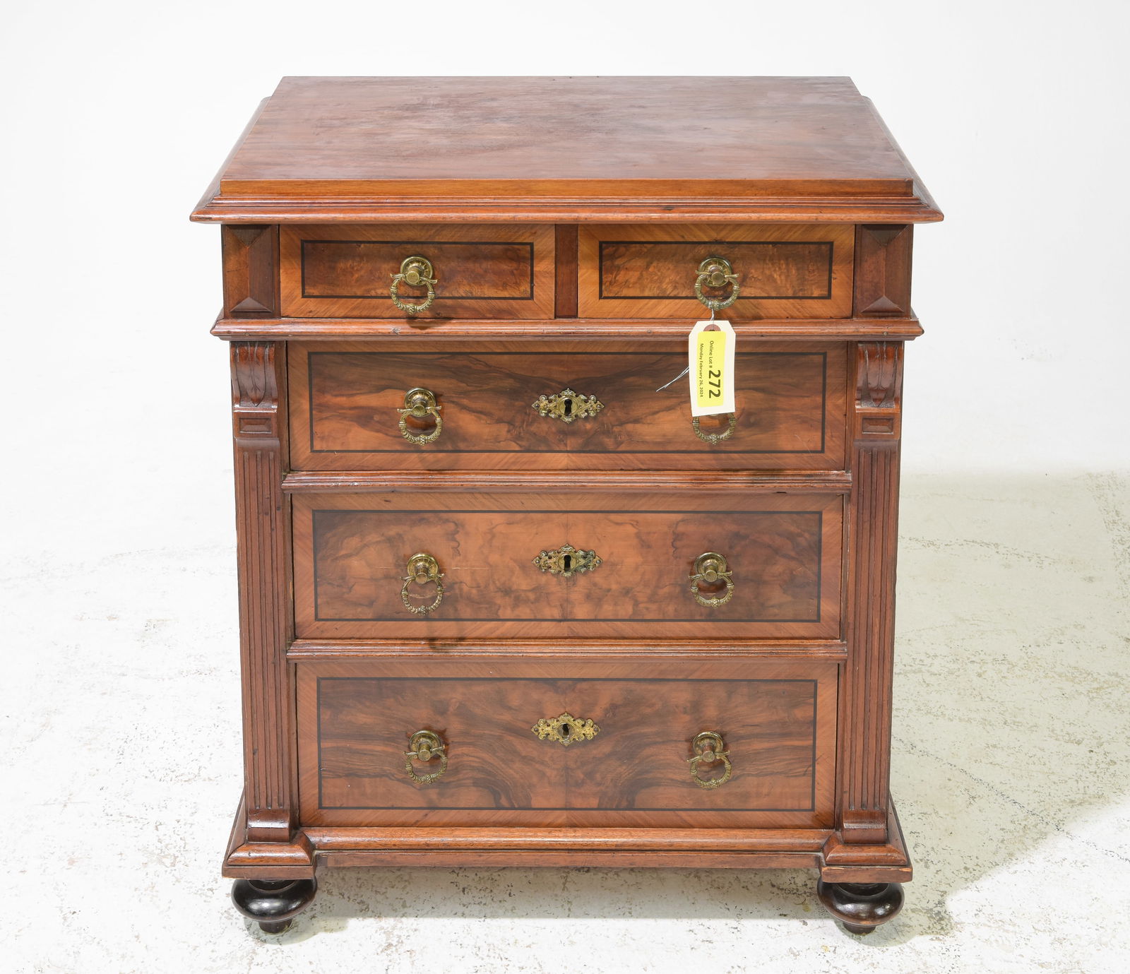 Danish Walnut Five Drawer Occasional Chest (1 of 5)