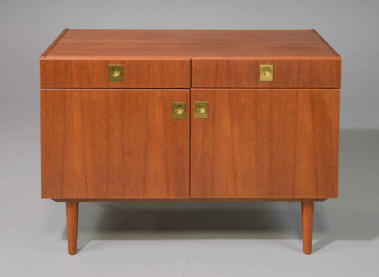 Danish Modern Occasional Cabinet with Drawers: Danish Modern Occasional Cabinet with Drawers - 28.5 in tall x 41 x 19