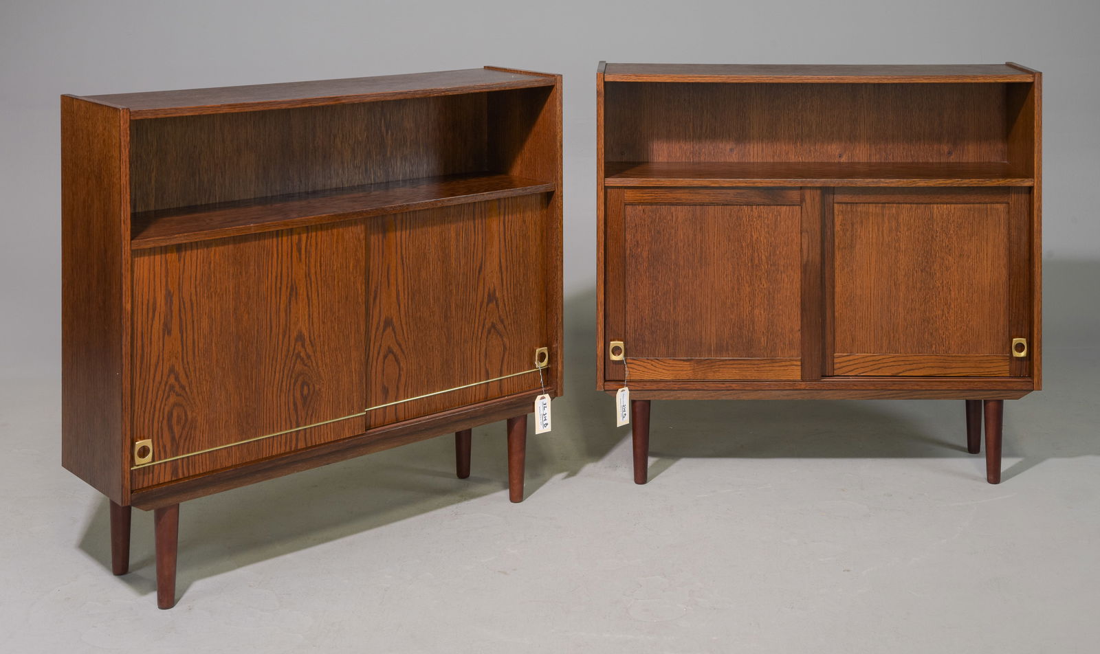 Pair of Danish Oak Mid Century Modern Cabinets (1 of 3)