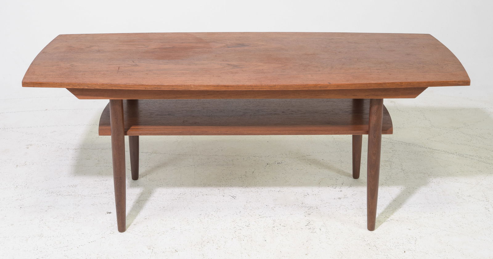 Danish Modern Coffee Table with Magazine Shelf (1 of 3)