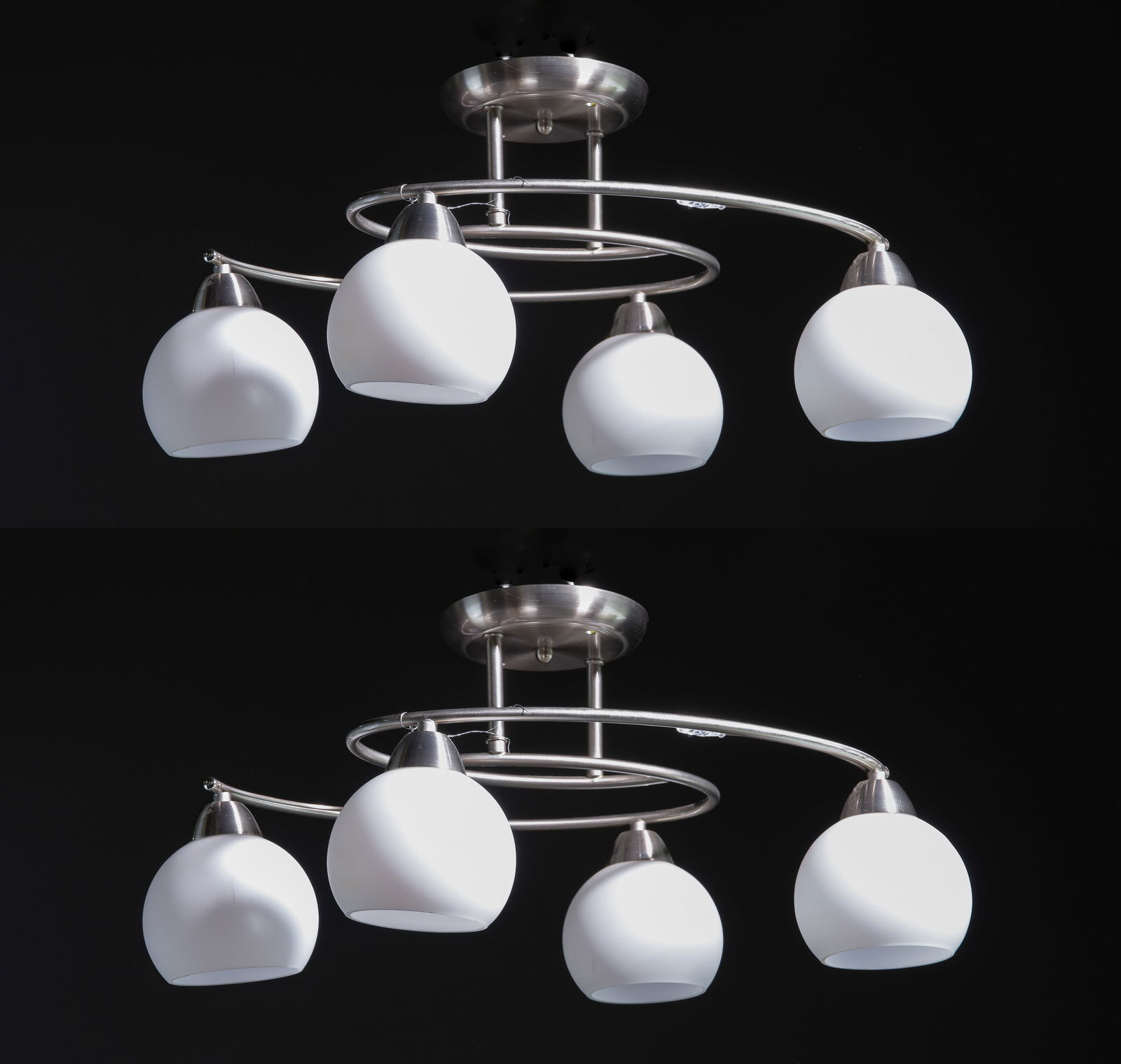Pair of Svean Style Four Light Ceiling Lamps (1 of 3)