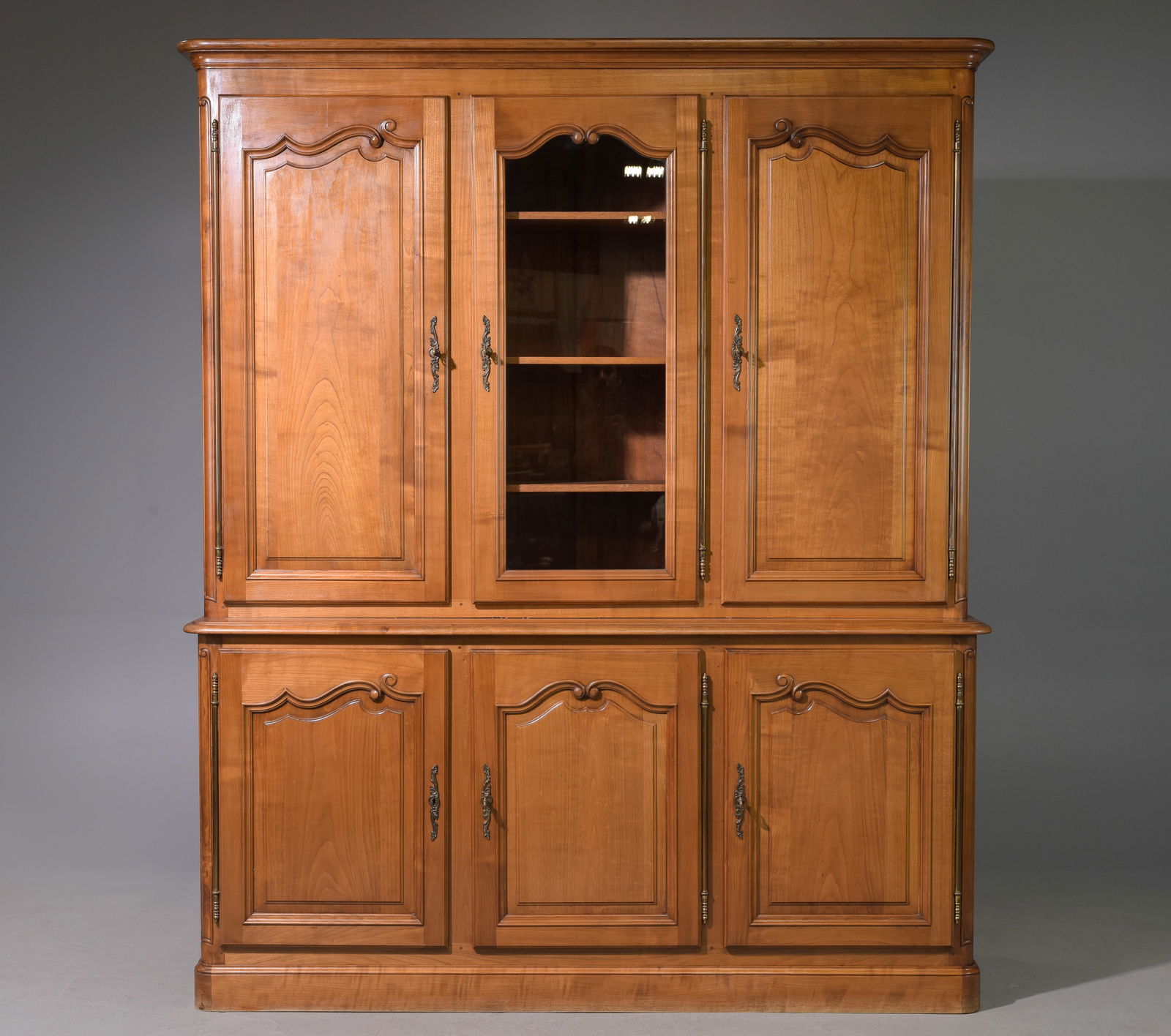 Louis Philippe Style Cherry Step Back Cupboard (1 of 8)