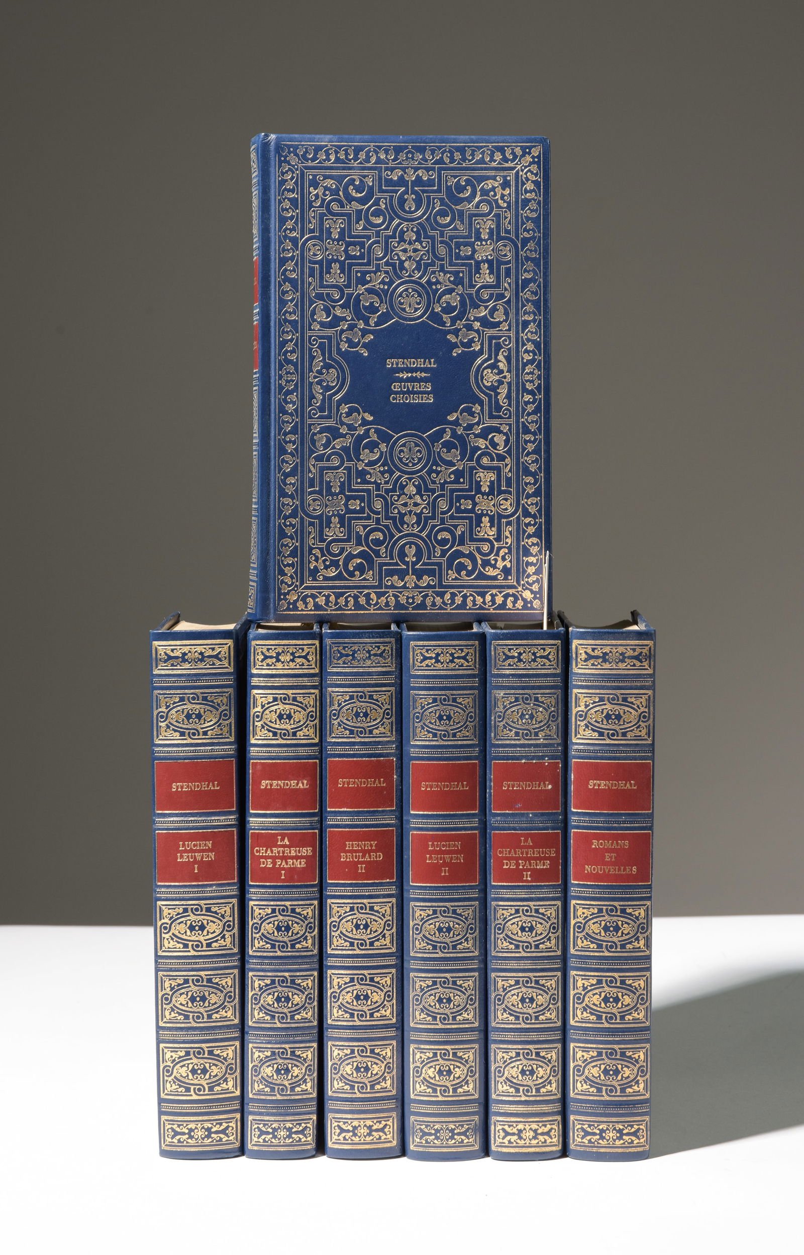 7 Stendhal Blue Bound Novels / Books (1 of 4)