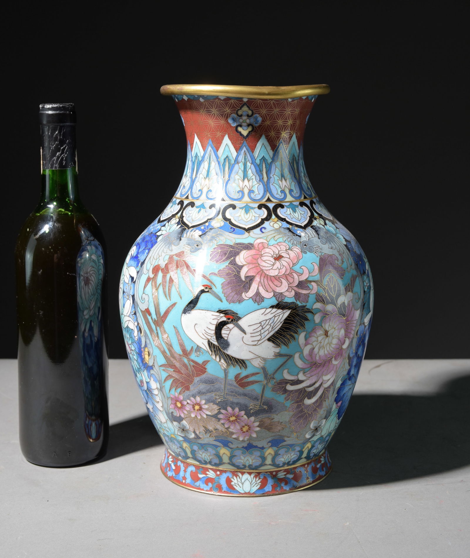 Vintage Large Chinese Cloisonne Vase (1 of 5)