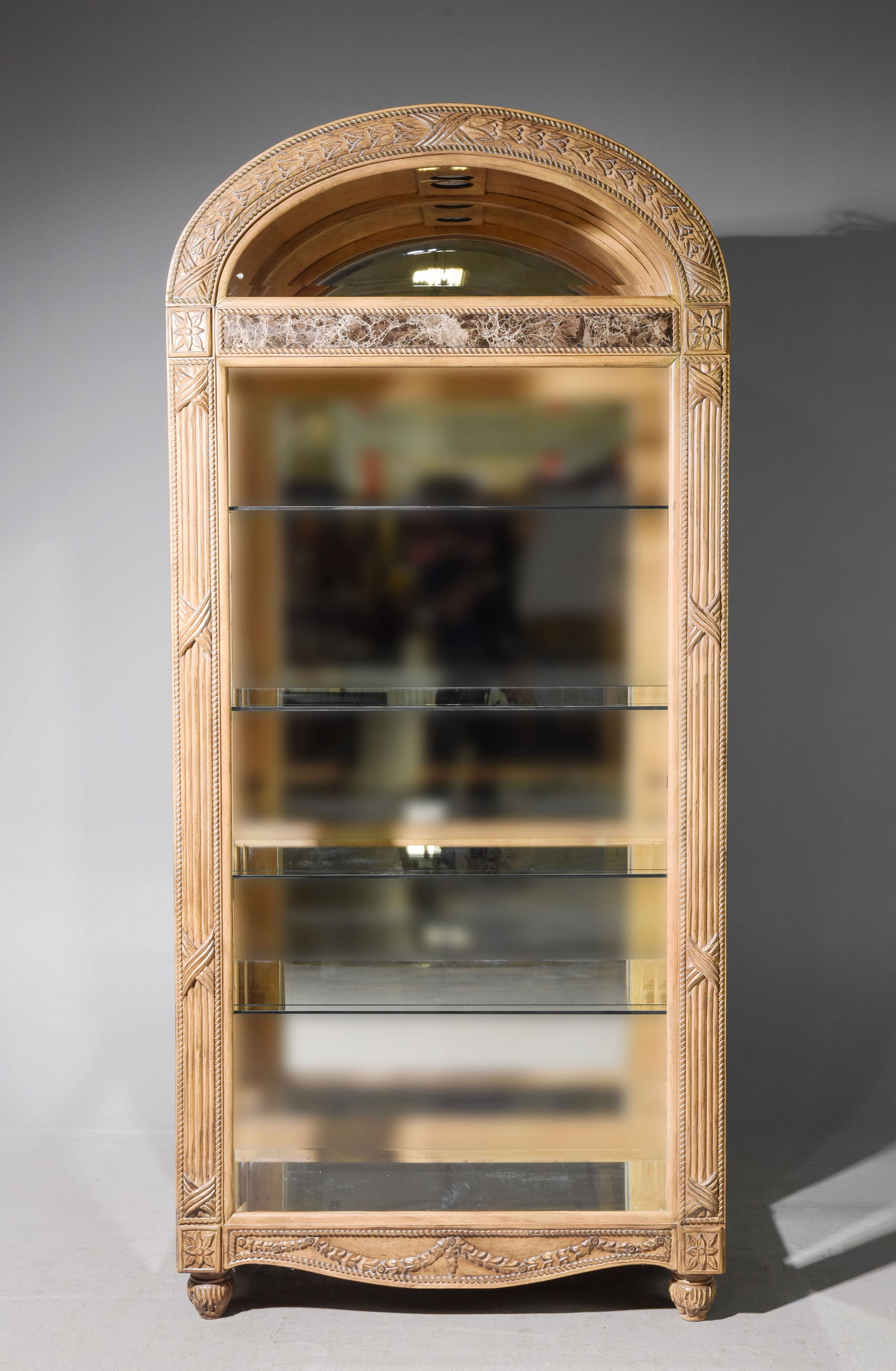 Italian Style Arch Top Mirror Back Showcase #2 (1 of 7)
