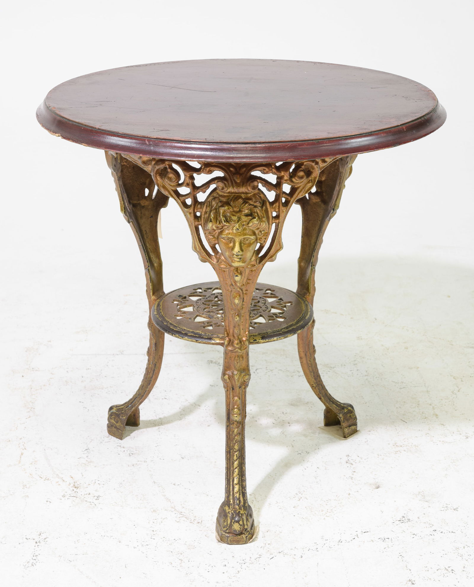 British Iron Base Round Pub / Bistro Table #2 (1 of 4)