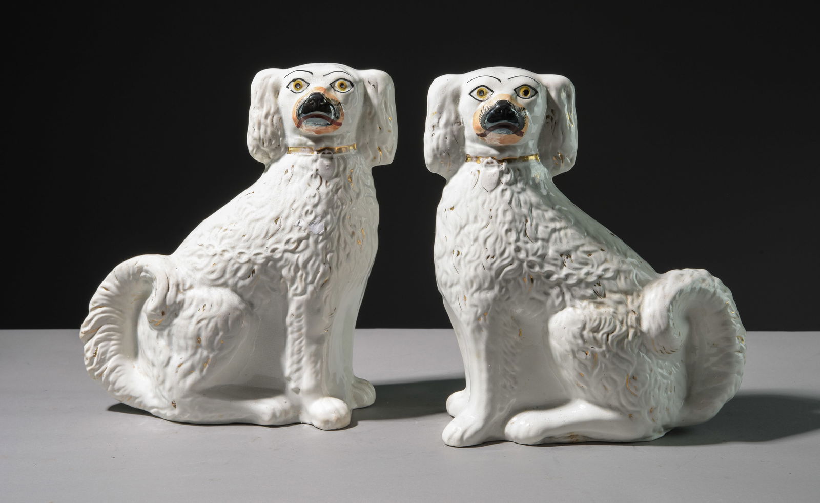 Pair Of King Charles Staffordshire Dogs (1 of 4)