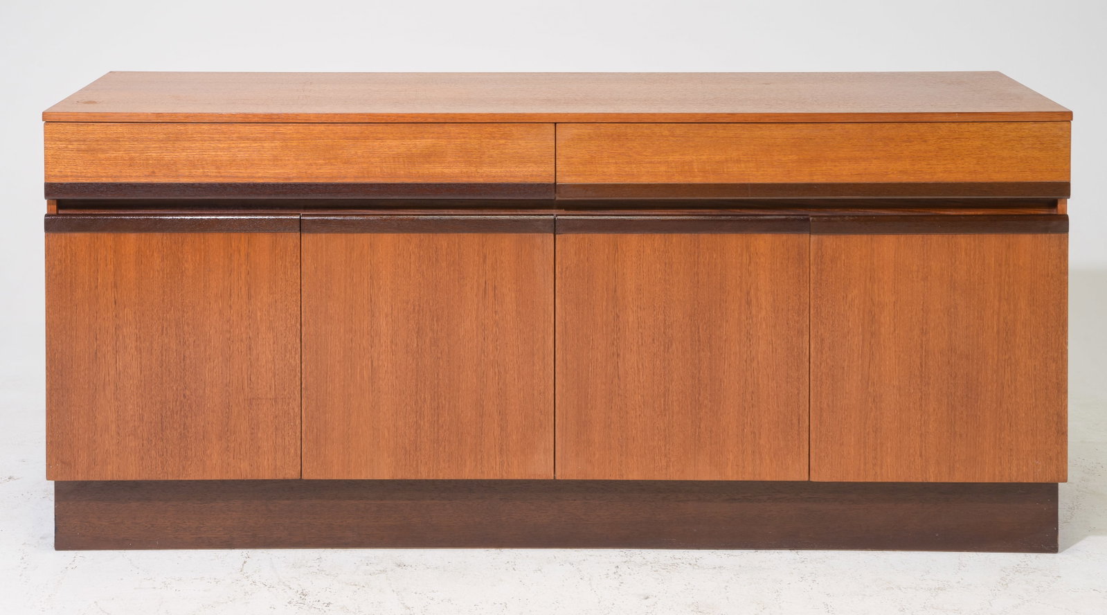 Mid Century Modern Credenza / Base - Gplan: Danish Modern Style Teak Credenza / Base by British Furniture Maker G-Plan - 30 in tall x 67 x 19