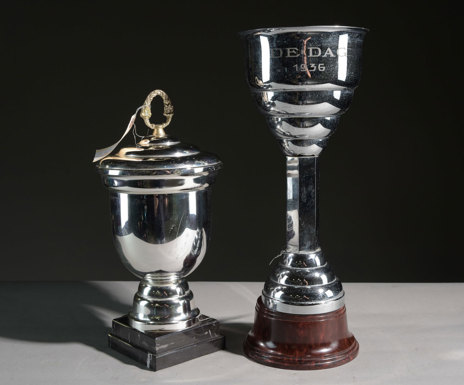 Two Silver Plate English Trophies (1 of 4)