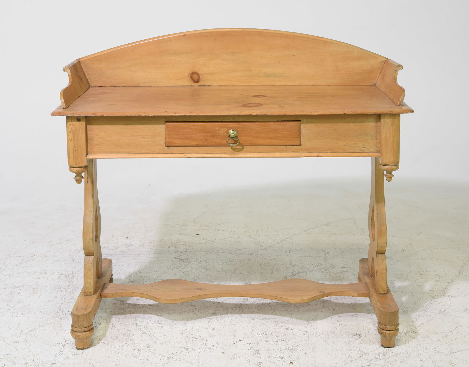 British Pine Washstand / Hall Table with Drawer (1 of 5)