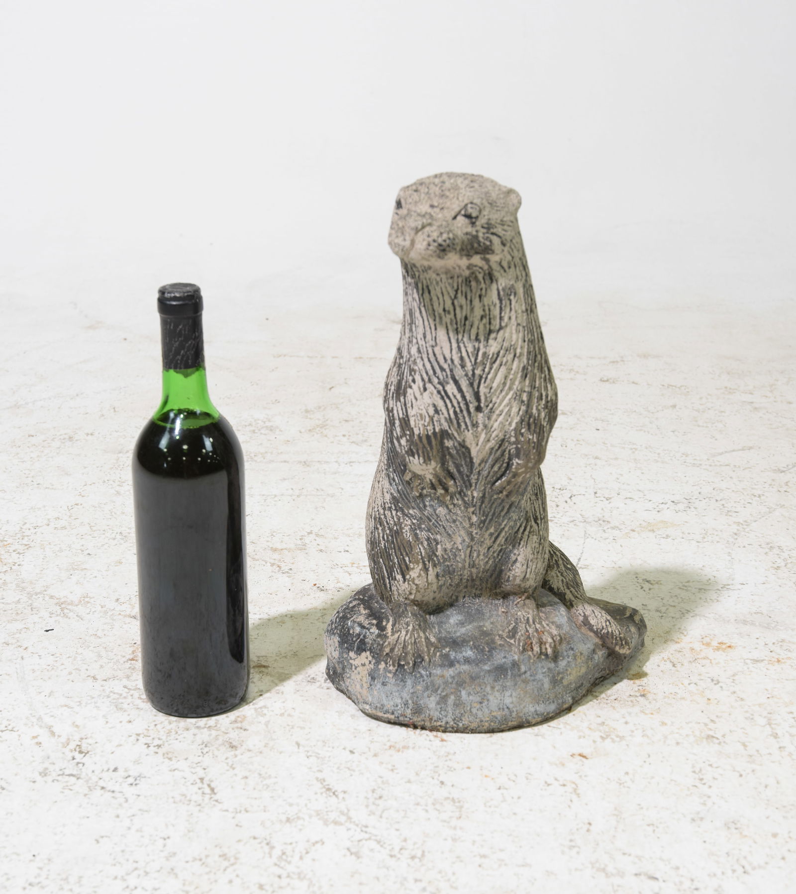 Cast Stone / Concrete Standing Otter (1 of 3)