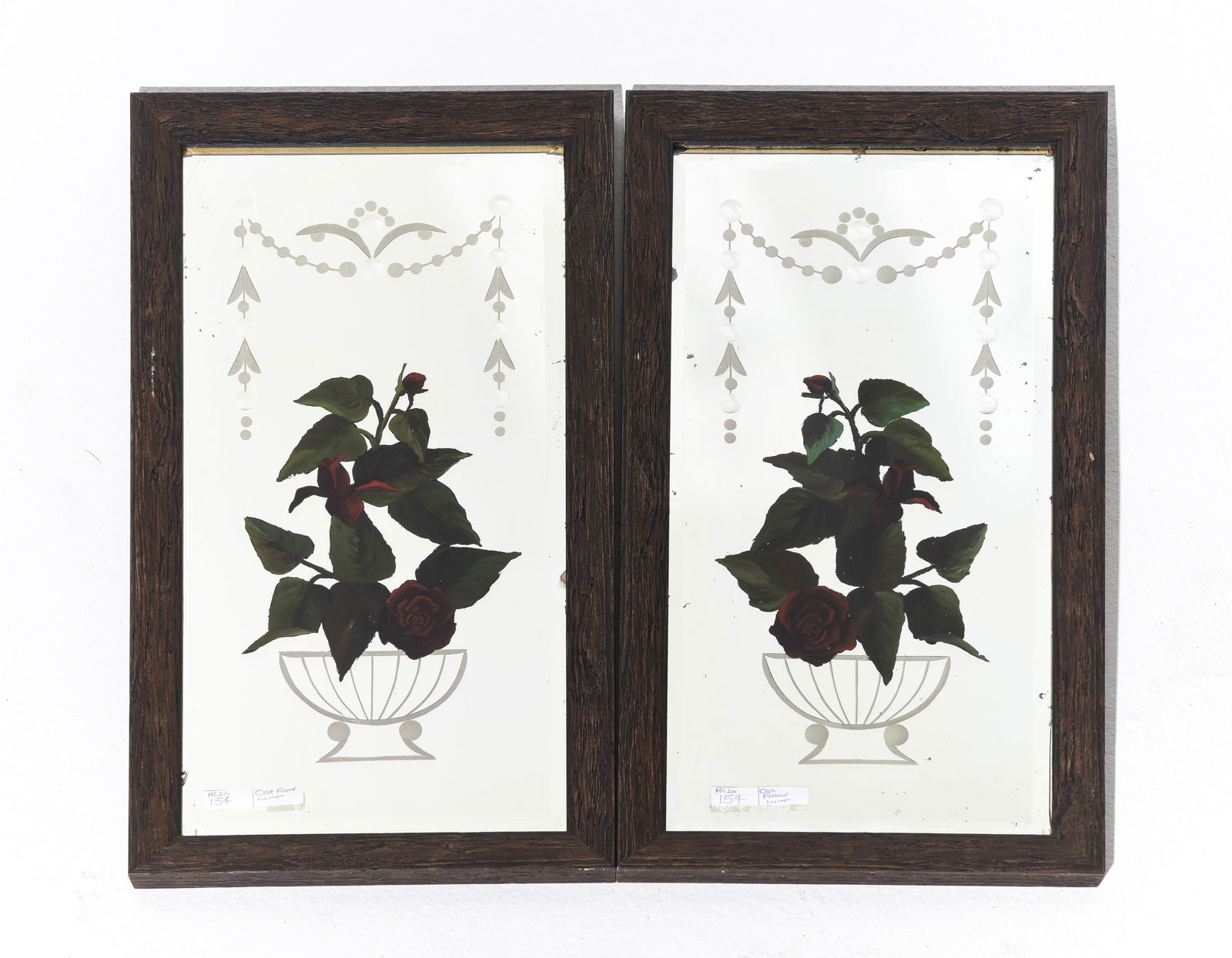 2 Oak Framed Gypsy Style Mirrors (1 of 4)