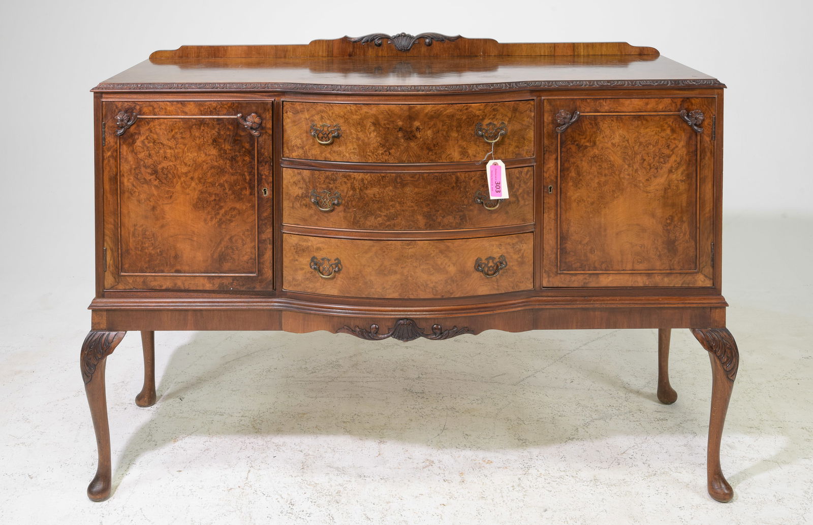 British Walnut Sideboard / Server c.1930's (1 of 5)