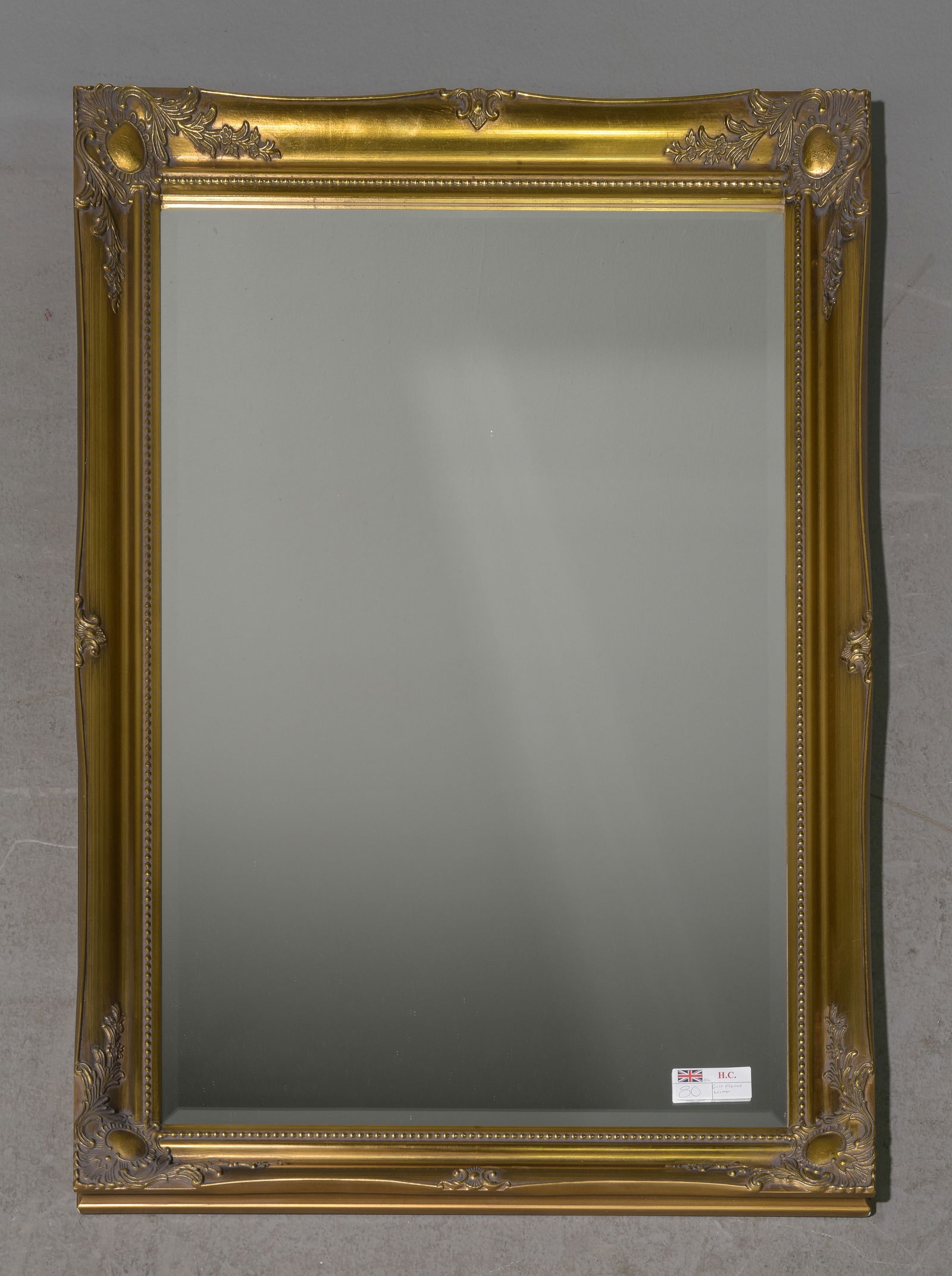 Continental Gold Framed Mirror c.1940's-50's (1 of 3)
