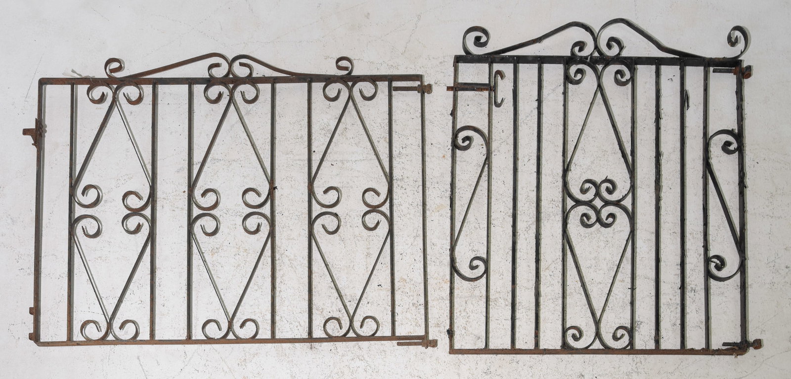 2 Wrought Iron Window / Panels (1 of 3)