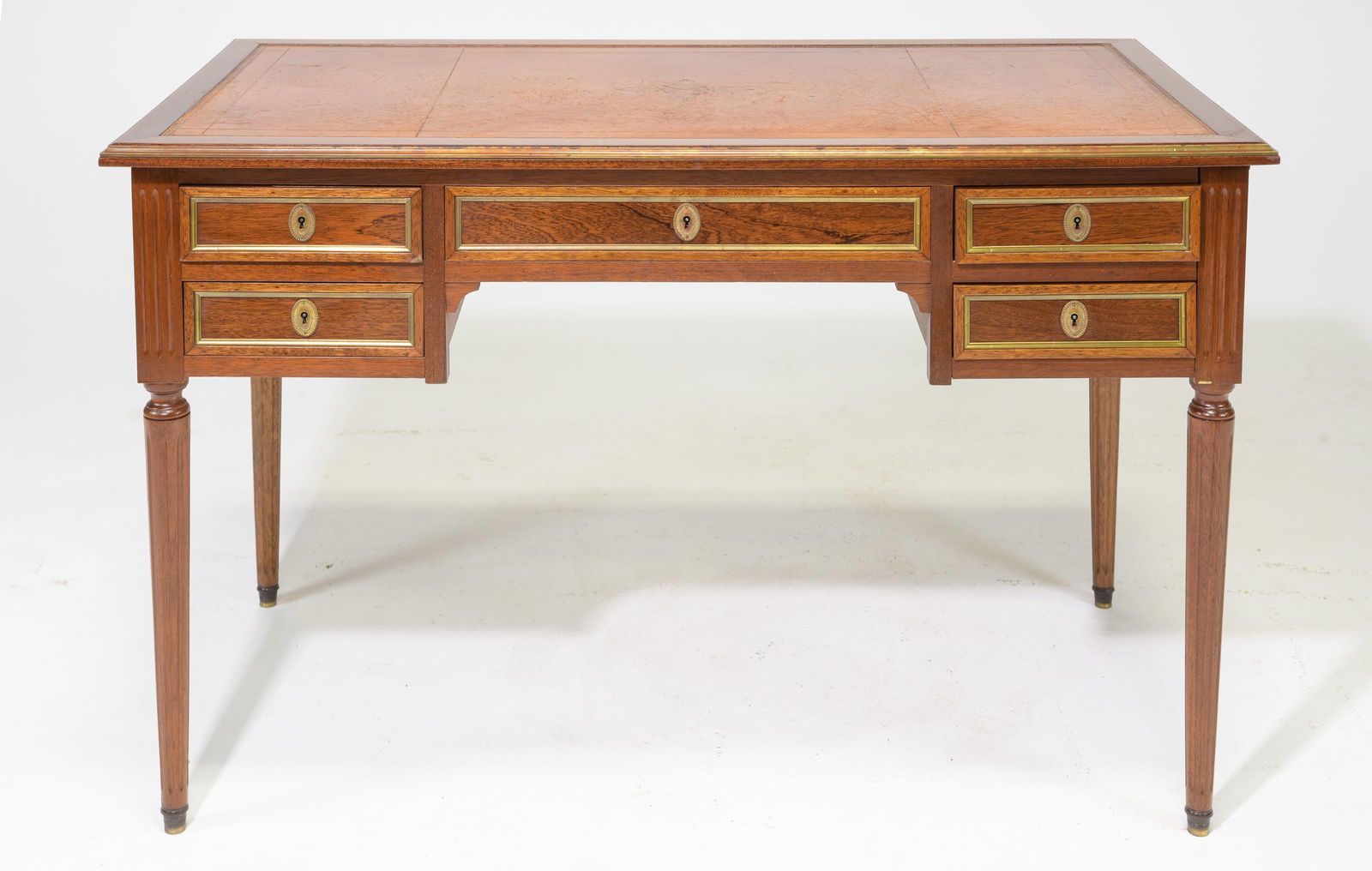 Louis XVI Style Leather Top Desk / Writing Table (1 of 8)