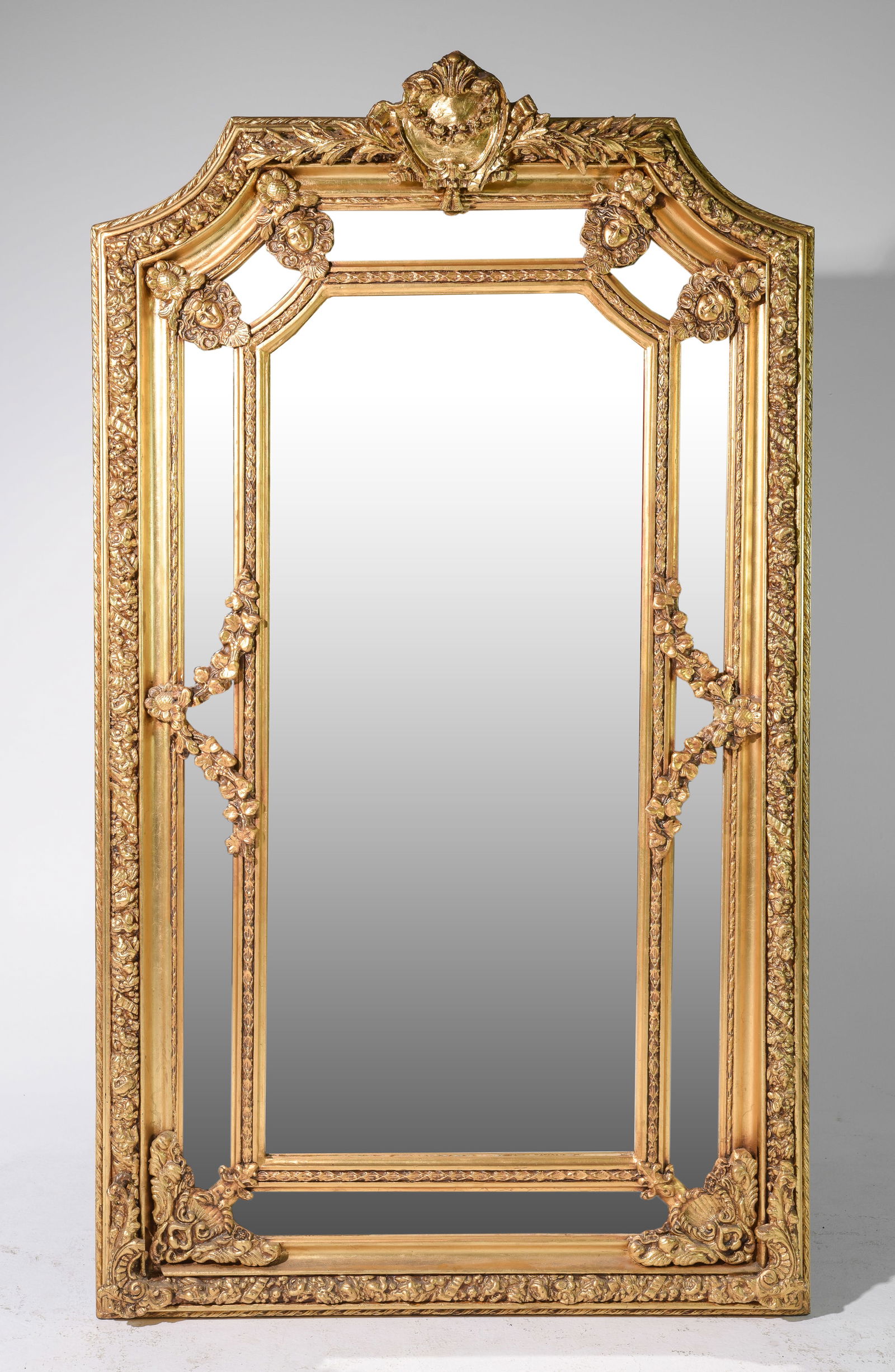 Large Gold Gilt Carved Mirror #1 (1 of 5)
