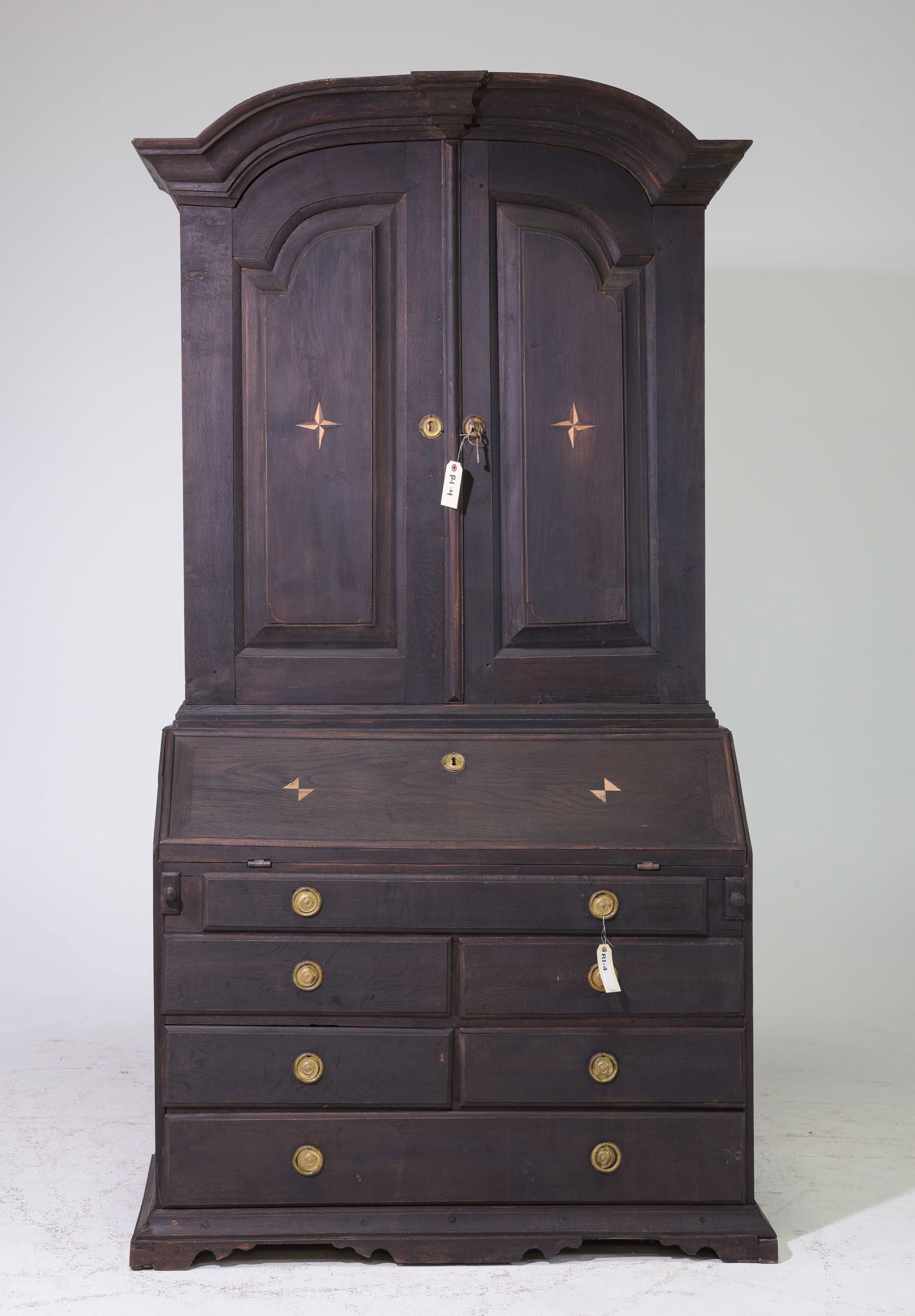 Continental Painted Secretary Bookcase (1 of 9)