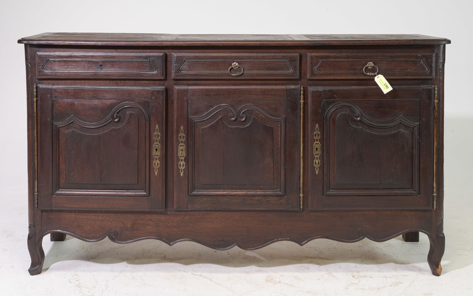 French Regency Style Dark Oak Sideboard / Buffet (1 of 5)
