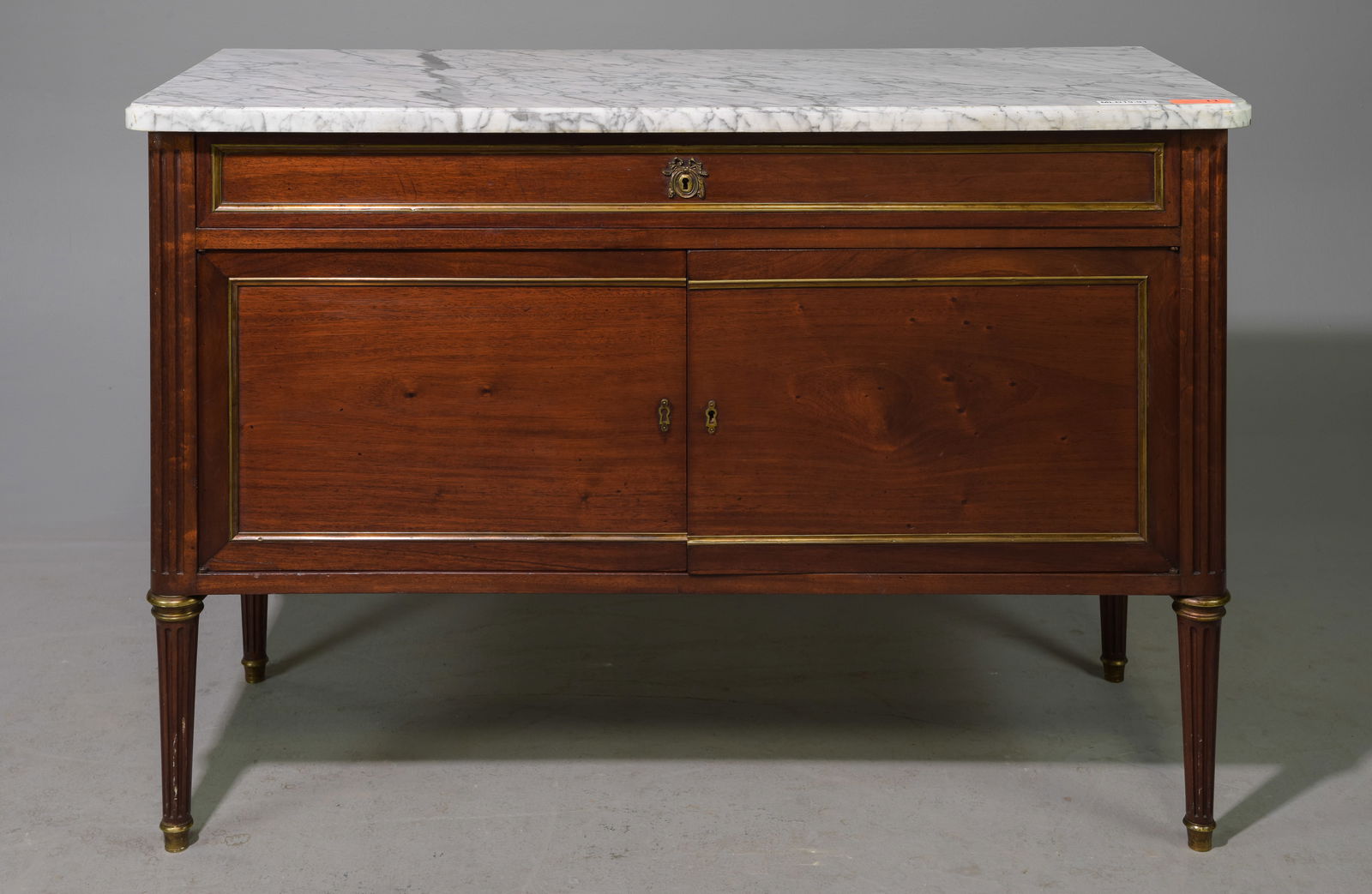 Louis XV Style White Marble Top Chest / Buffet (1 of 7)