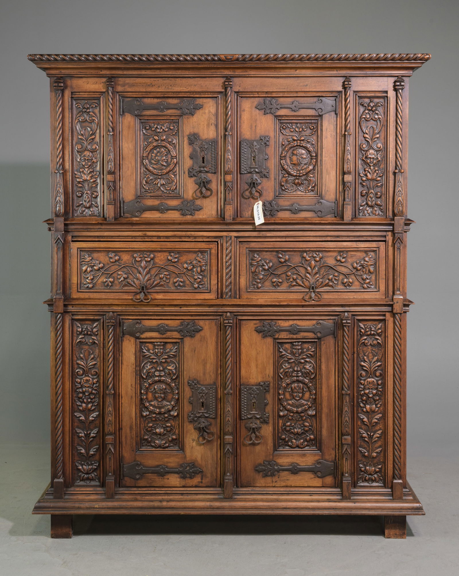 Renaissance Style Carved Oak Cupboard (1 of 9)